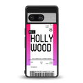 hollywood boarding pass ticket back phone cover | glass case for Google Pixel 8