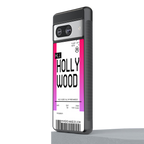 hollywood boarding pass ticket back phone cover | glass case for Google Pixel 8