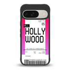 hollywood boarding pass ticket back phone cover | glass case for google pixel 9