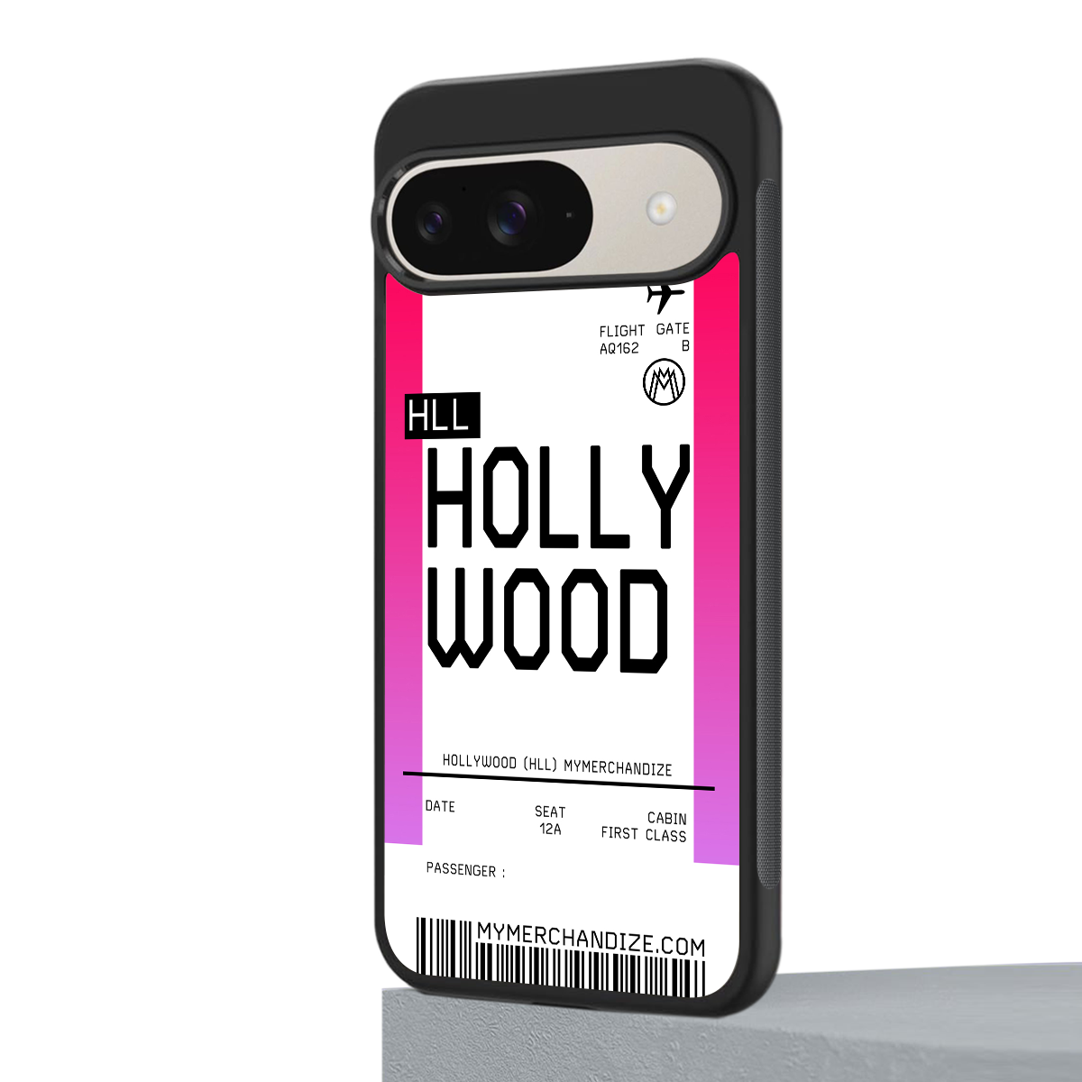 hollywood boarding pass ticket back phone cover | glass case for google pixel 9