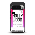 hollywood boarding pass ticket back phone cover | glass case for google pixel 9 pro