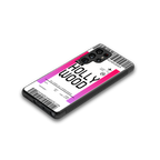 hollywood boarding pass ticket back phone cover | glass case for samsung galaxy s25 ultra