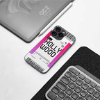 hollywood boarding pass ticket back phone cover | glass case for iphone 14 pro max
