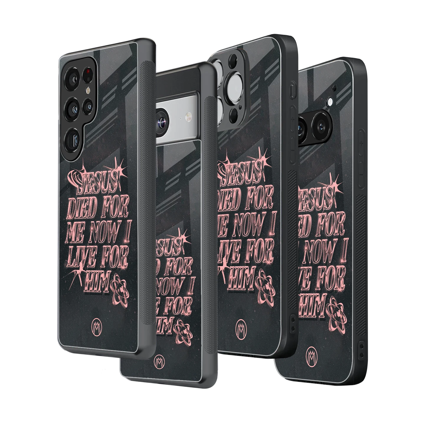 Stylish Glass Back Case for All Smartphones iPhone, Samsung, OnePlus, Pixel, Redmi, Oppo, Vivo, Motorola