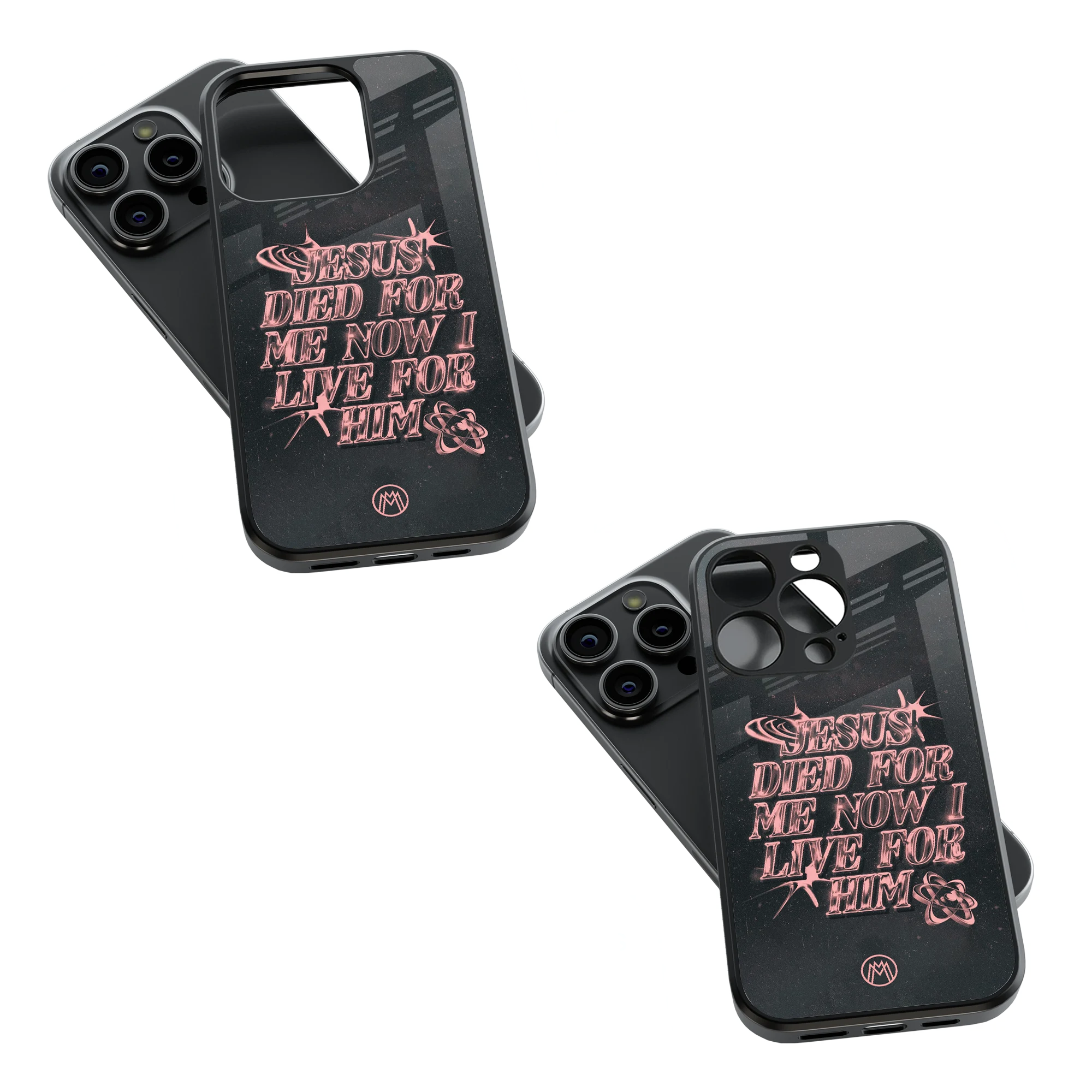 Trendy Glass Back Mobile Case for iPhone, Samsung, Redmi, OnePlus, Google Pixel, Motorola