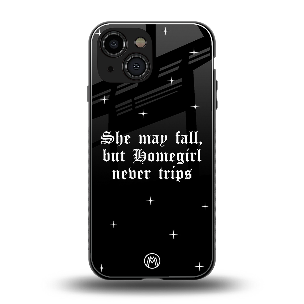 homegirl back phone cover | glass case for iphone 13 mini