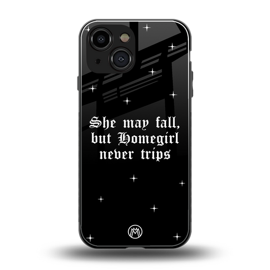 homegirl back phone cover | glass case for iphone 13 mini