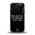 homegirl back phone cover | glass case for iphone 13 pro