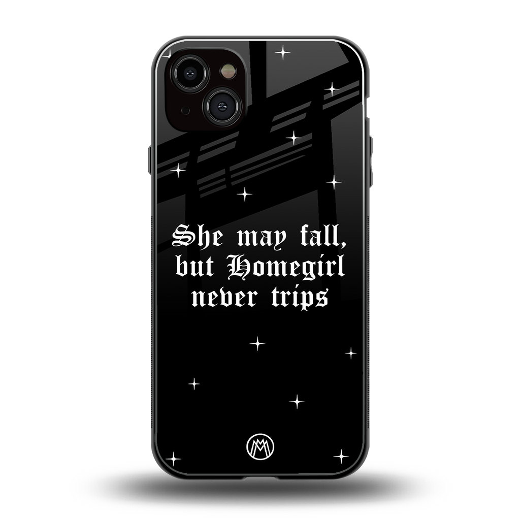 homegirl back phone cover | glass case for iphone 14 plus
