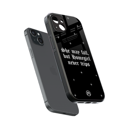 homegirl back phone cover | glass case for iphone 14 plus