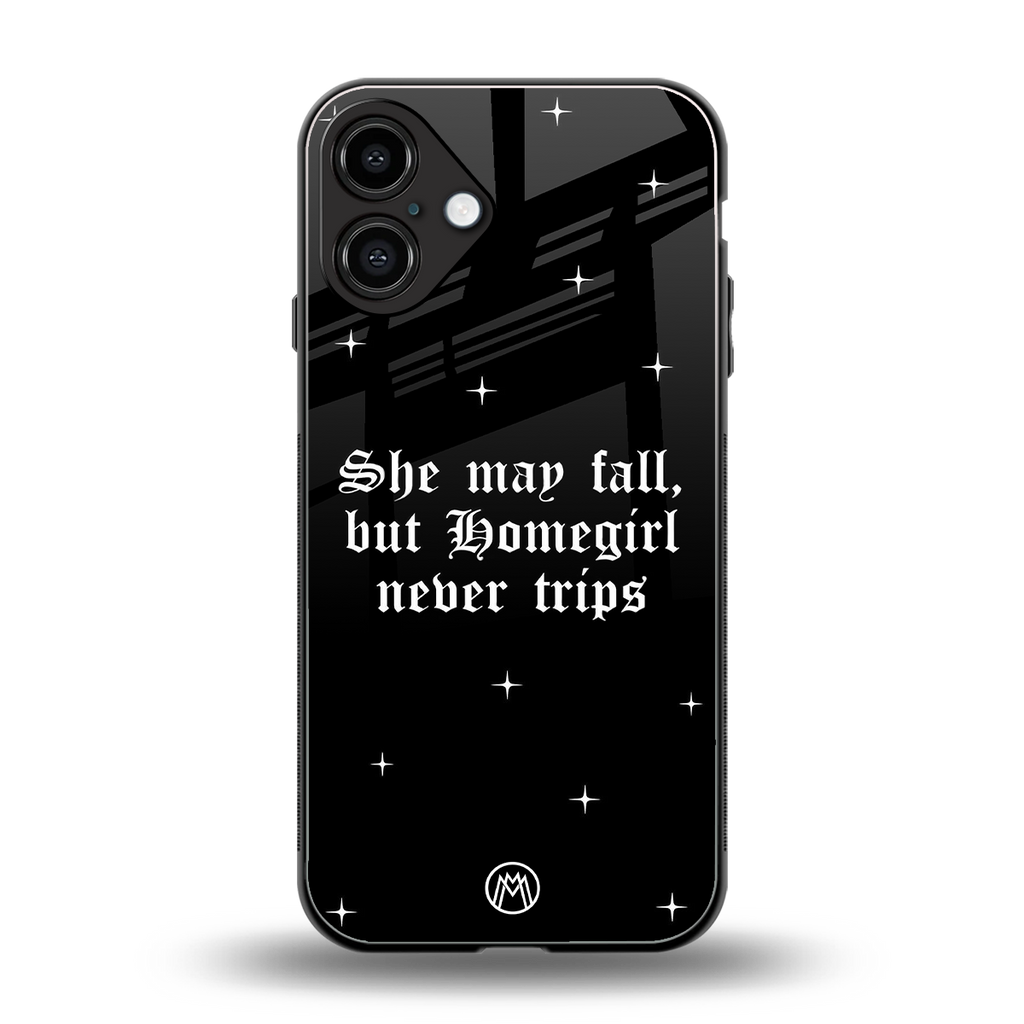 homegirl back phone cover | glass case for iphone 16 plus