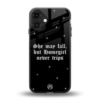 homegirl back phone cover | glass case for iphone 16 plus