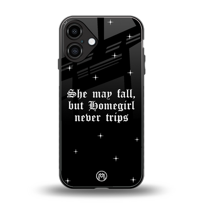 homegirl back phone cover | glass case for iphone 16 plus