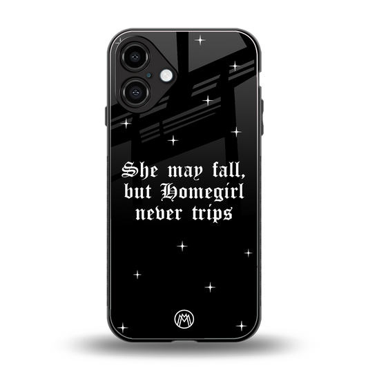 homegirl back phone cover | glass case for iphone 16 plus