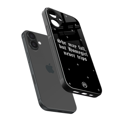 homegirl back phone cover | glass case for iphone 16 plus