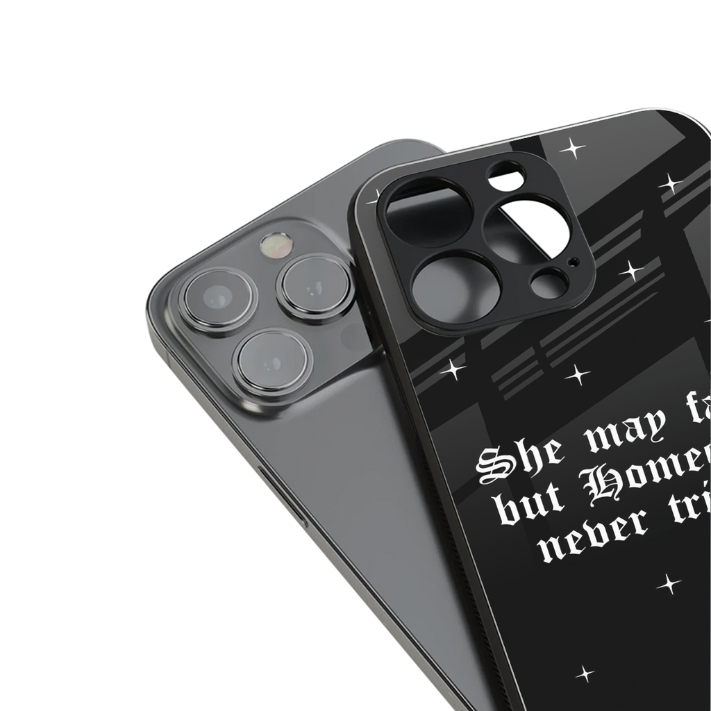 homegirl back phone cover | glass case for iphone 14 plus