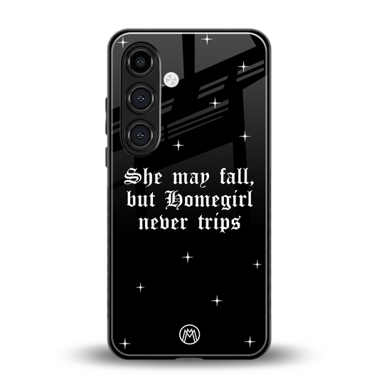 homegirl back phone cover | glass case for samsung galaxy s24 plus