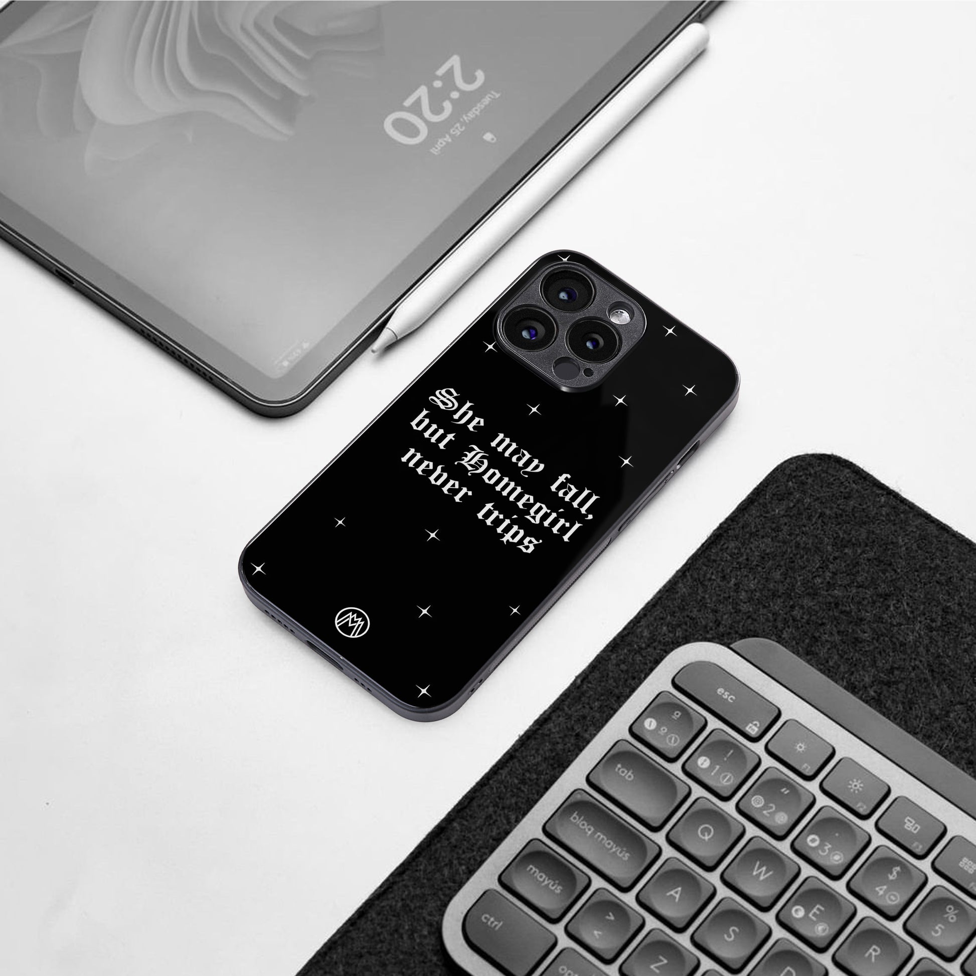 homegirl back phone cover | glass case for iphone 16 pro max