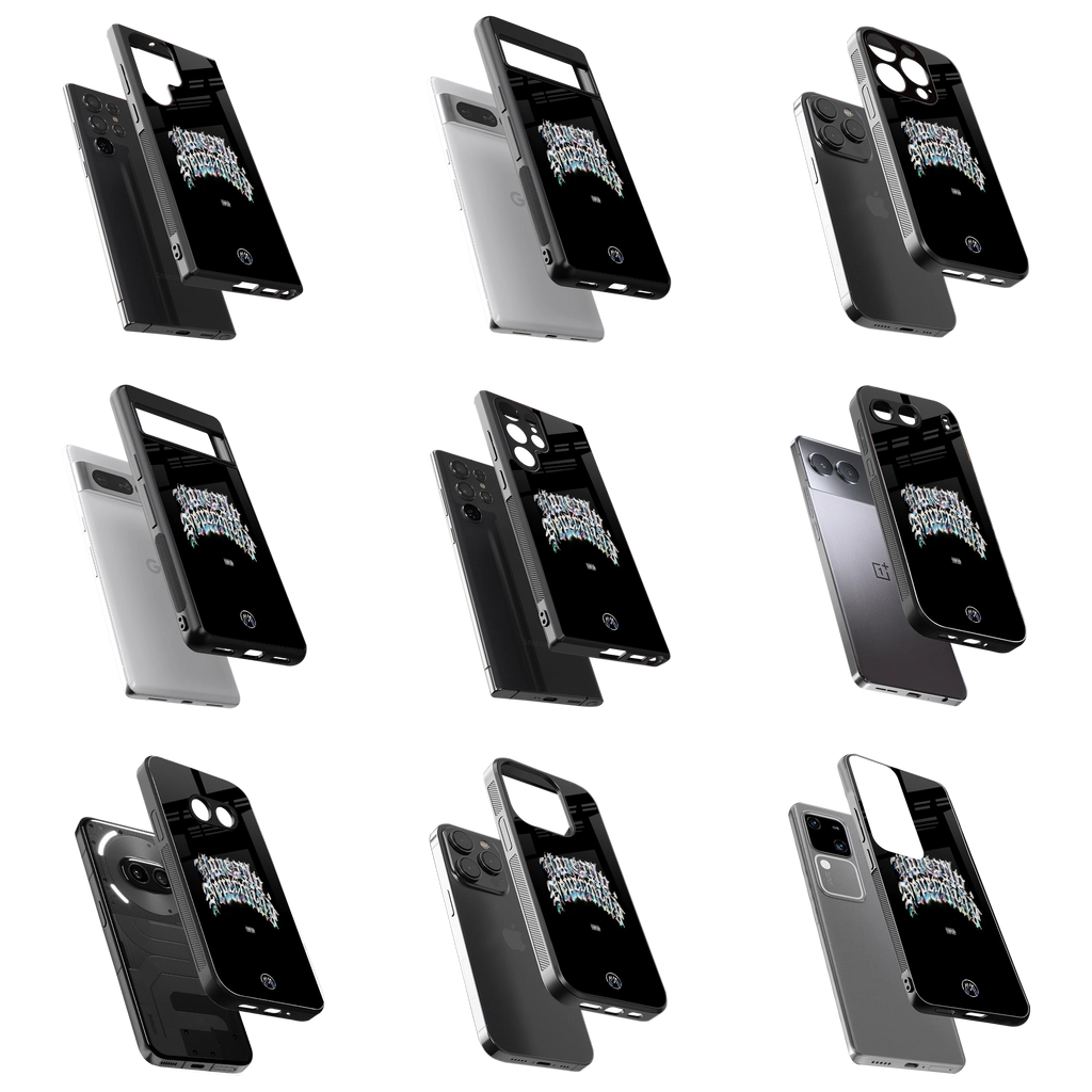 Durable Glass Back Mobile Case for iPhone, Samsung, OnePlus, Google Pixel, Redmi, Vivo, Oppo