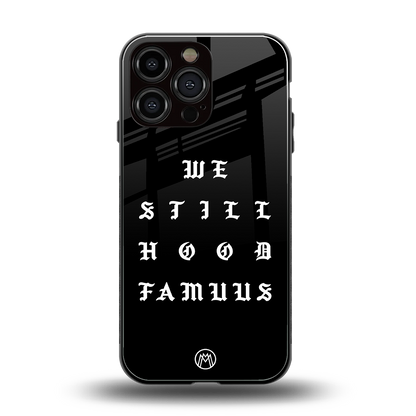 hood famous back phone cover | glass case for iphone 13 pro max