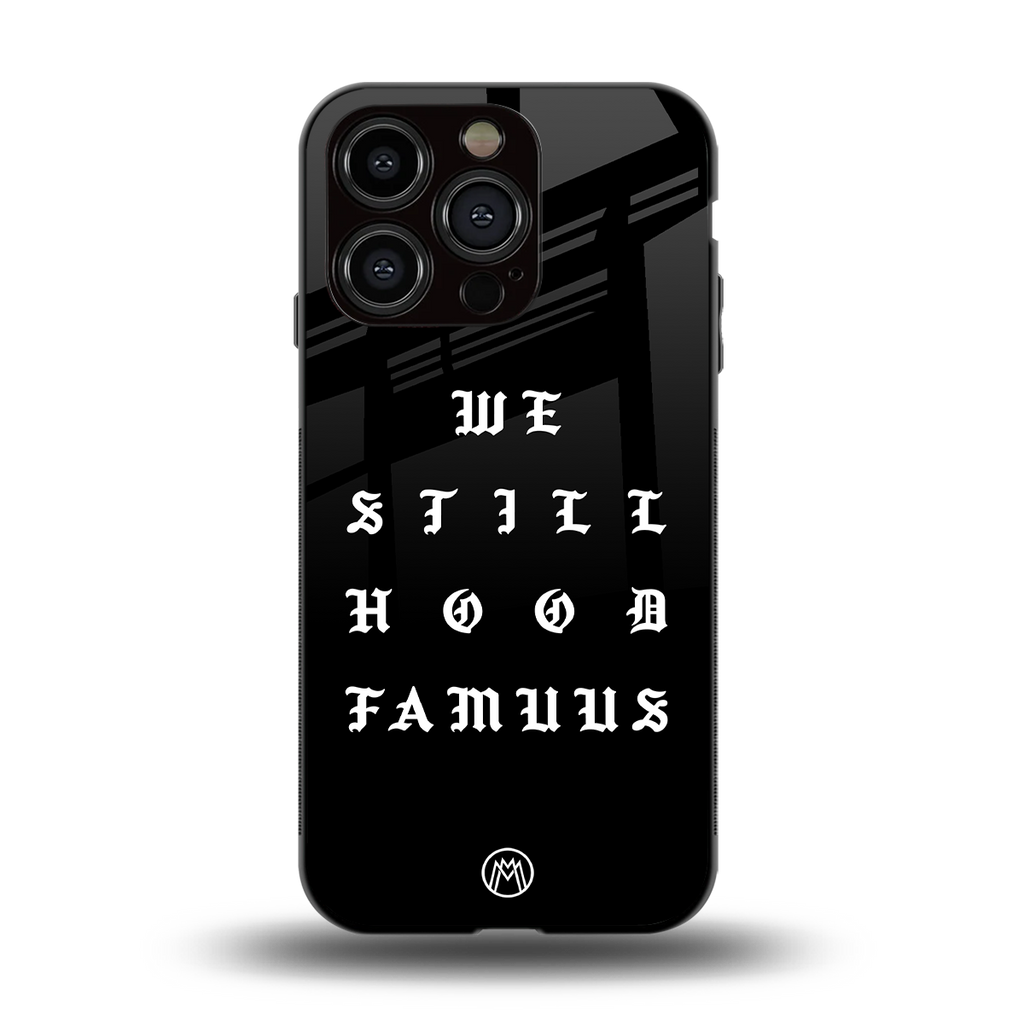 hood famous back phone cover | glass case for iphone 15 pro