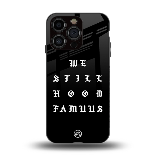 hood famous back phone cover | glass case for iphone 15 pro