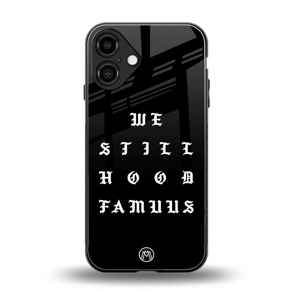 hood famous back phone cover | glass case for iphone 16 plus
