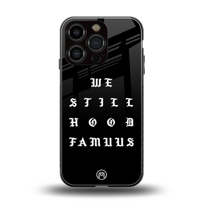 hood famous back phone cover | glass case for iphone 16 pro