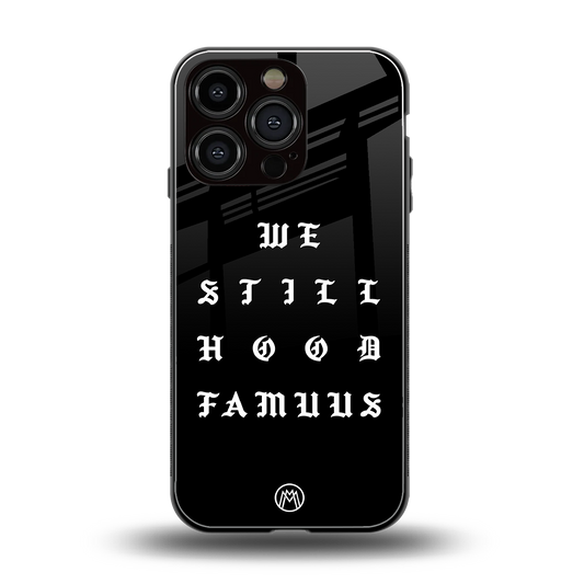 hood famous back phone cover | glass case for iphone 16 pro