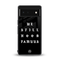hood famous back phone cover | glass case for google pixel 6