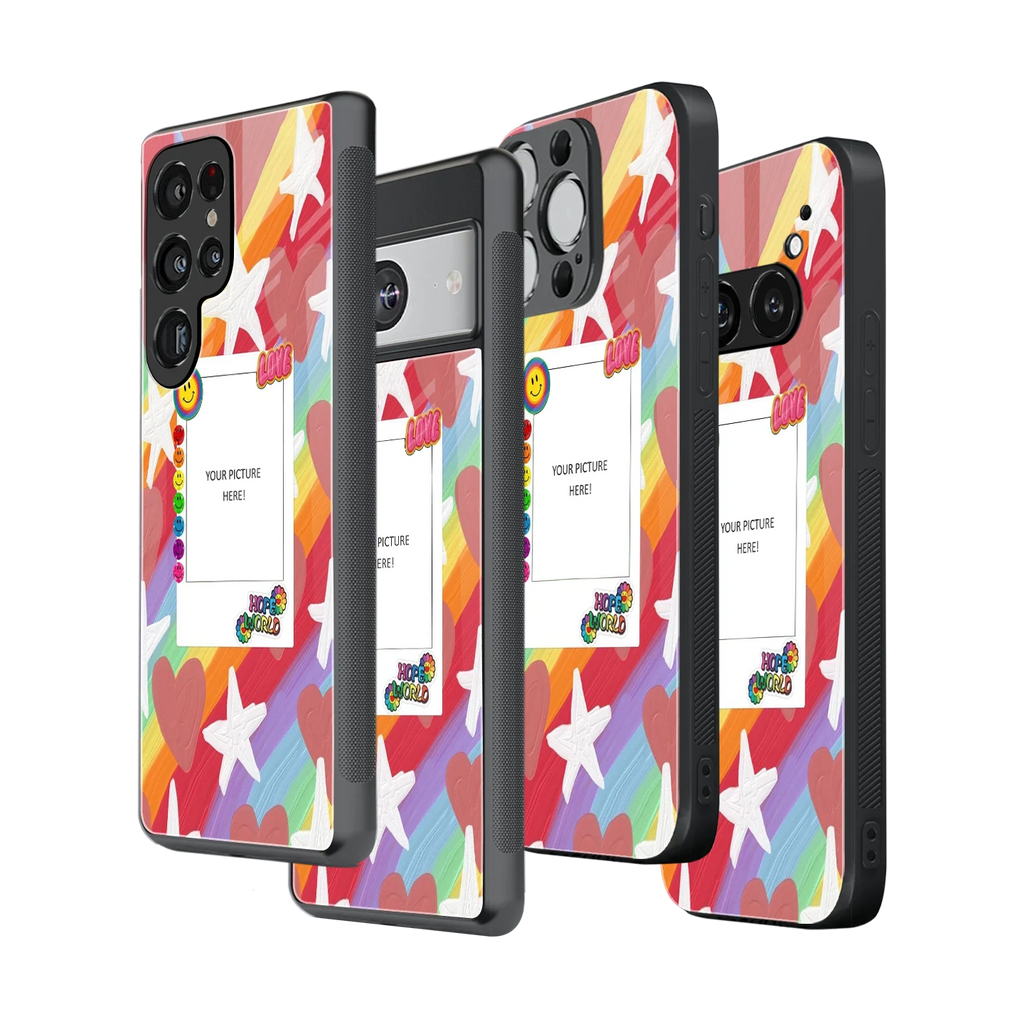 Polaroid Personalised Glass Phone Case