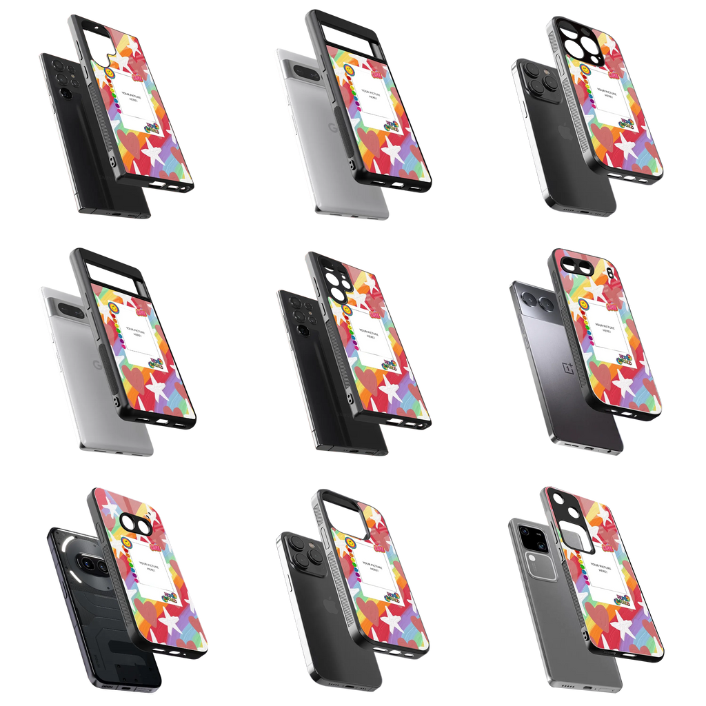 Polaroid Personalised Glass Phone Case
