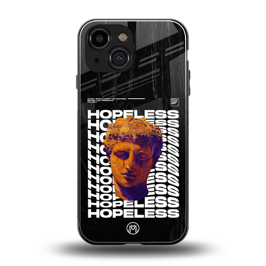 hopeless greek back phone cover | glass case for iphone 13 mini