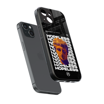 hopeless greek back phone cover | glass case for iphone 13 mini