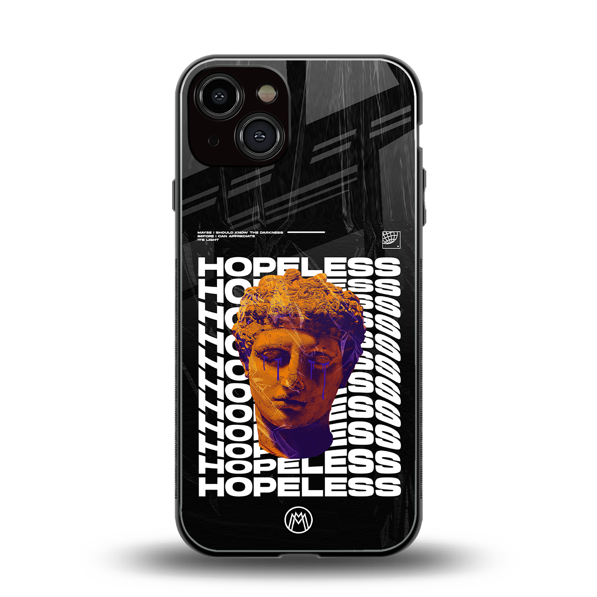 hopeless greek back phone cover | glass case for iphone 13