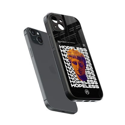 hopeless greek back phone cover | glass case for iphone 14 plus