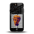 hopeless greek back phone cover | glass case for iphone 14 pro max