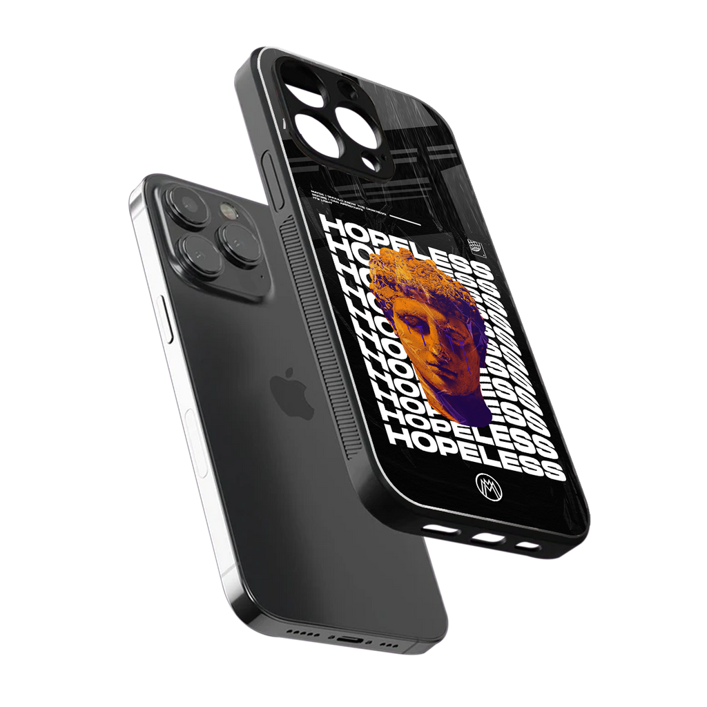 hopeless greek back phone cover | glass case for iphone 14 pro max