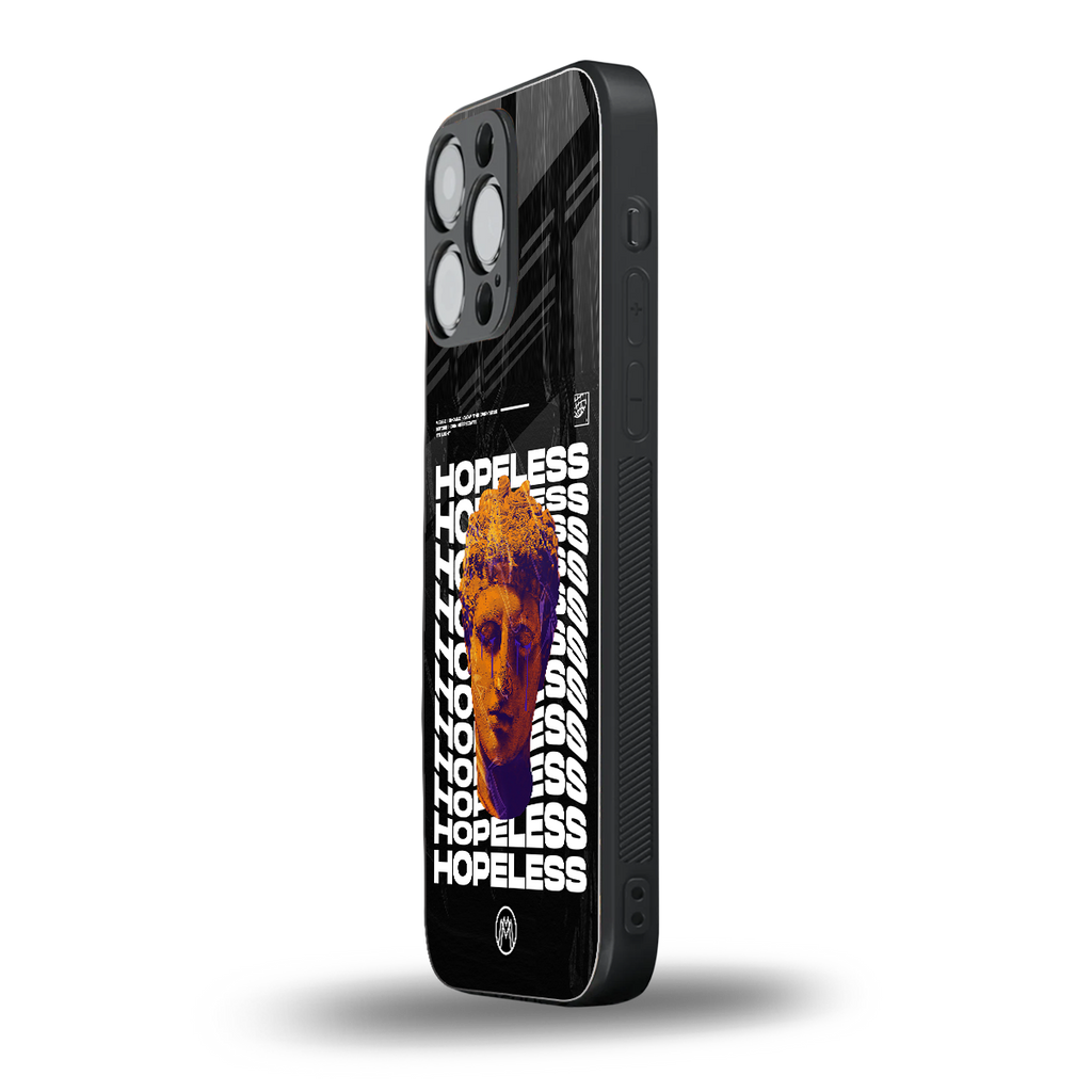 hopeless greek back phone cover | glass case for iphone 14 pro max