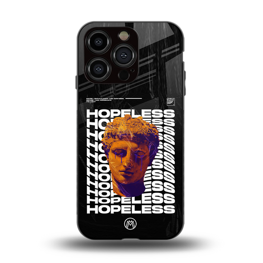 hopeless greek back phone cover | glass case for iphone 15 pro