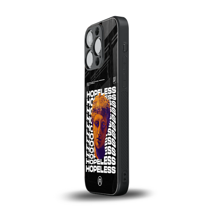 hopeless greek back phone cover | glass case for iphone 15 pro
