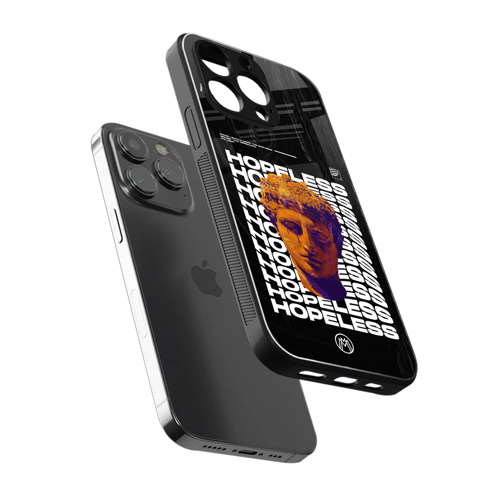 hopeless greek back phone cover | glass case for iphone 14 pro