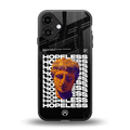 hopeless greek back phone cover | glass case for iphone 16 plus