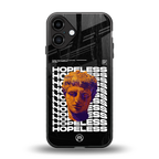 hopeless greek back phone cover | glass case for iphone 16 plus
