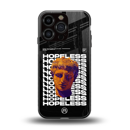 hopeless greek back phone cover | glass case for iphone 16 pro