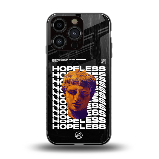 hopeless greek back phone cover | glass case for iphone 16 pro