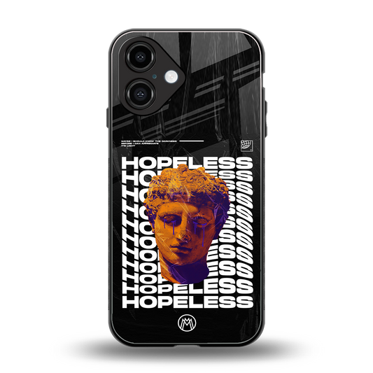 hopeless greek back phone cover | glass case for iphone 16