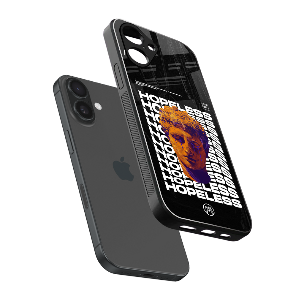 hopeless greek back phone cover | glass case for iphone 16