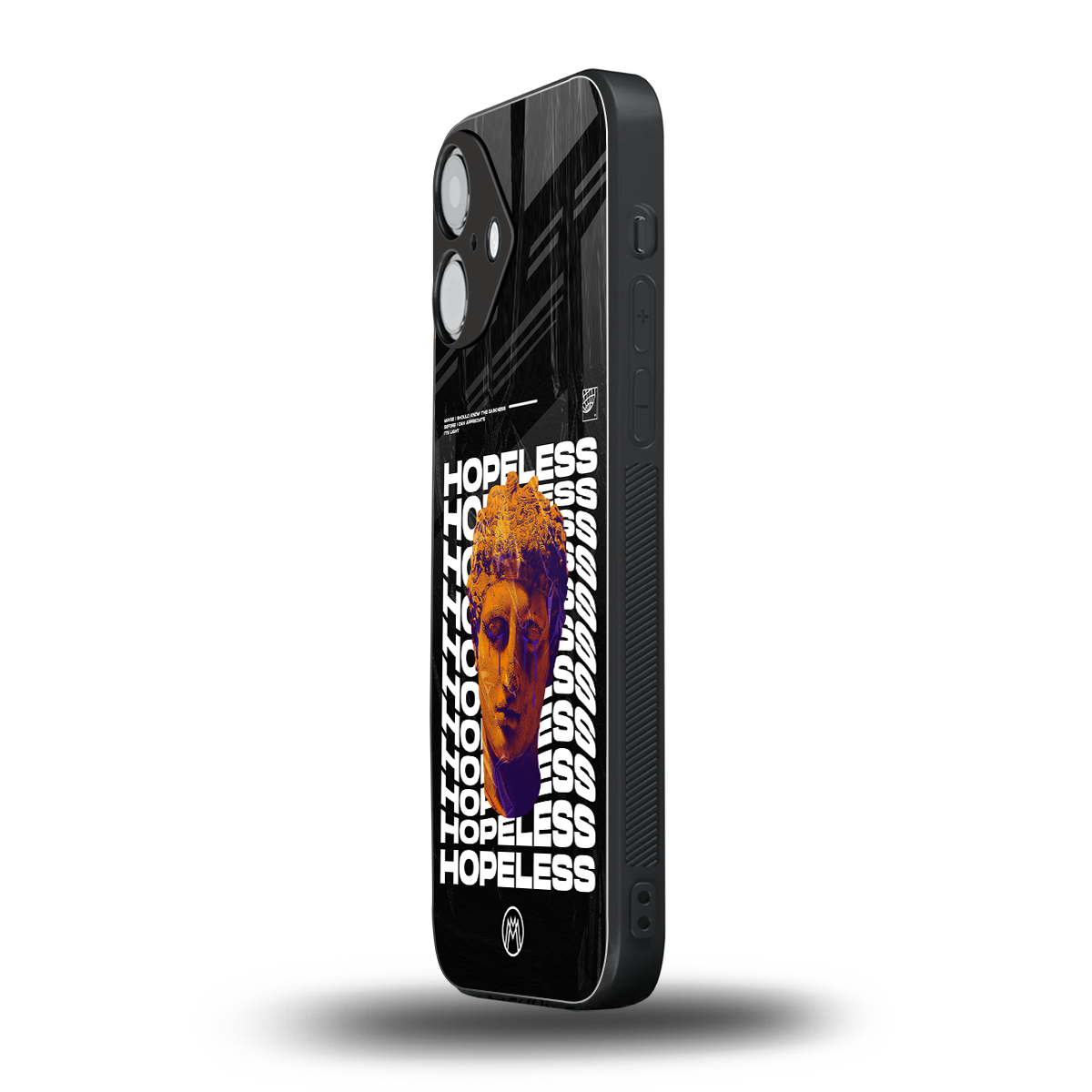 hopeless greek back phone cover | glass case for iphone 16