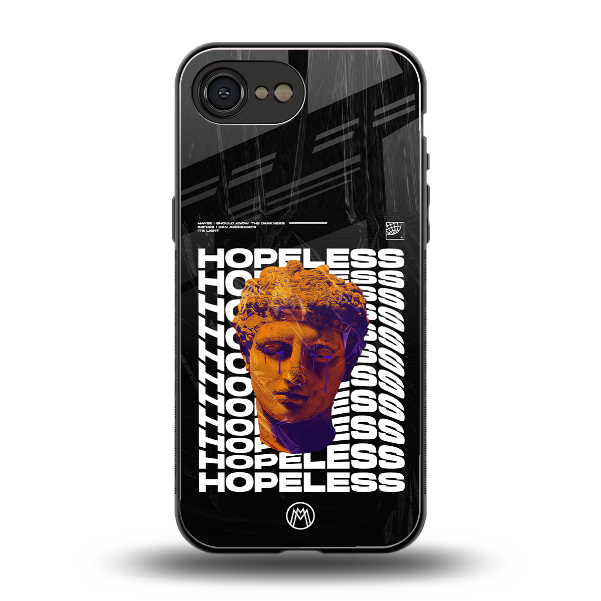 hopeless greek back phone cover | glass case for iphone 16e